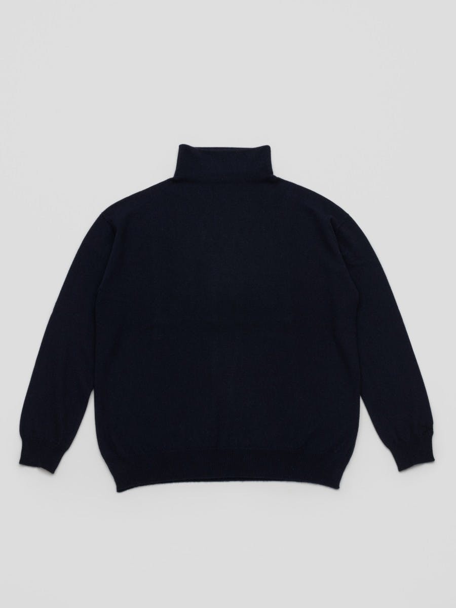 Womens Mina Blueblack Knitted Cashmere Sweater | Begg x Co