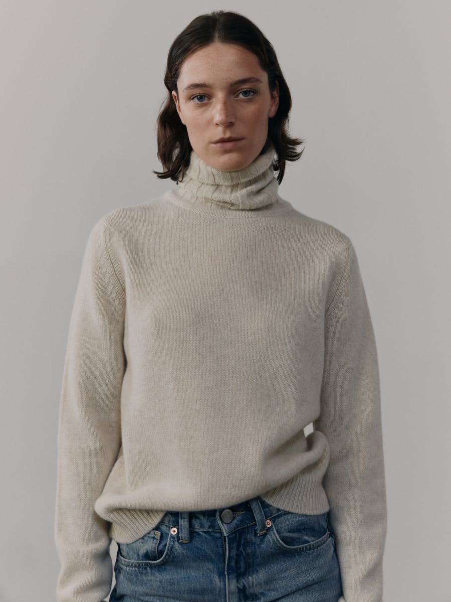 Womens Bare Undyed Carey Cashmere Sweater | Begg x Co