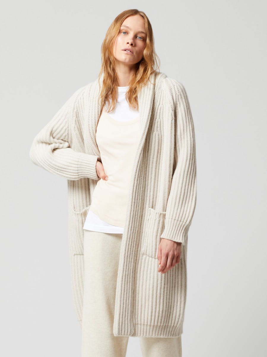 Womens Haus Cashmere Cardigan Alabaster | Begg x Co