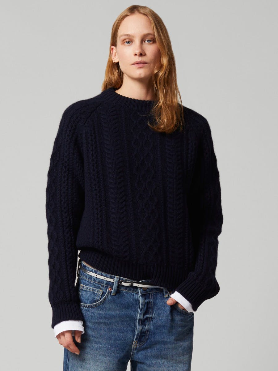 Women's Isla Cashmere Sweater Pacific | Begg x Co
