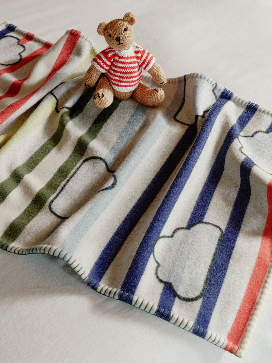 Mossgiel Cumulus Ecru Natural Baby Blanket Cashmere | Begg x Co