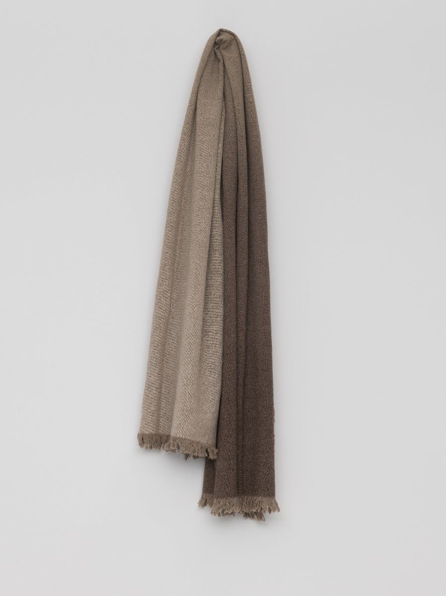 Nuance Ombre Mens Washed Cashmere Scarf Duomo | Begg x Co