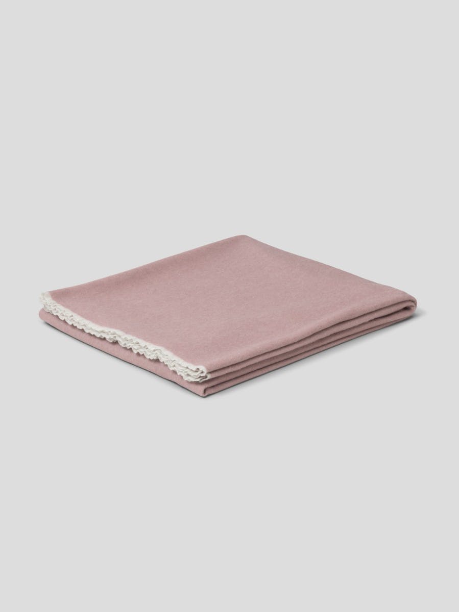 Vale Kosi Lambswool Cashmere Blanket Pink | Begg x Co